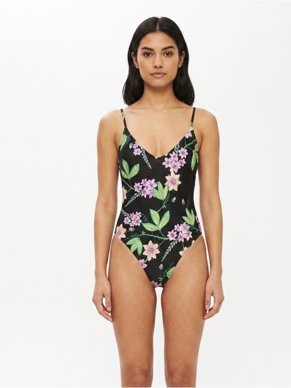 [Topshop] Floral Print One Piece Bikini